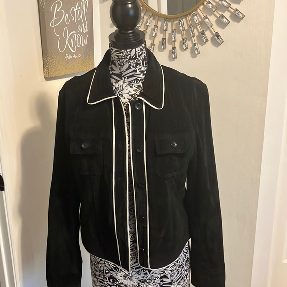 Black suede jacket vintage Willi Smith - Picture 2 of 5